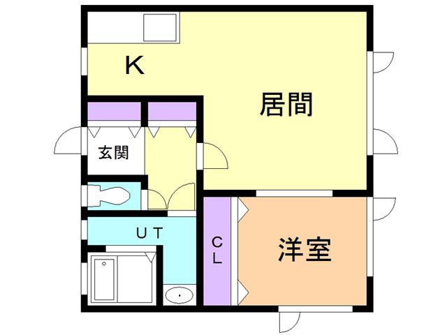 セジュール弐番館(1LDK/1階)の間取り写真