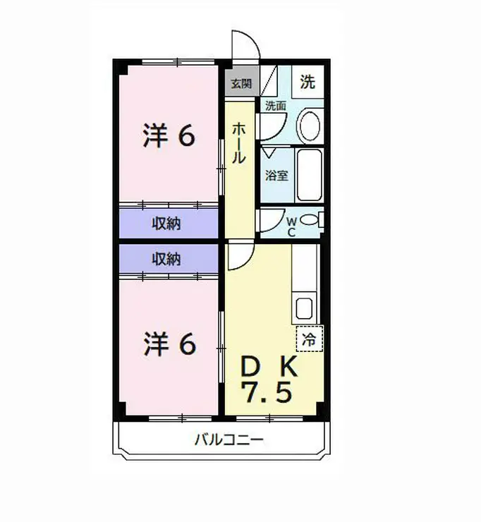 サンライズ石橋 3階階 間取り