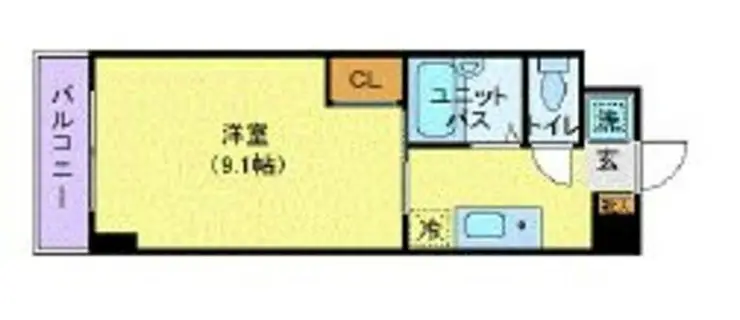ヴァントゥール本厚木 6階階 間取り