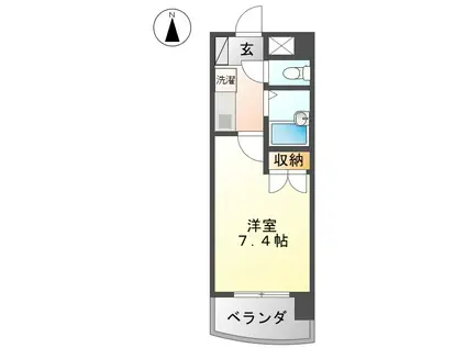 シェリーメゾン(1K/3階)の間取り写真