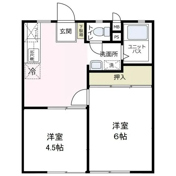 リバーサイド清水 1階階 間取り
