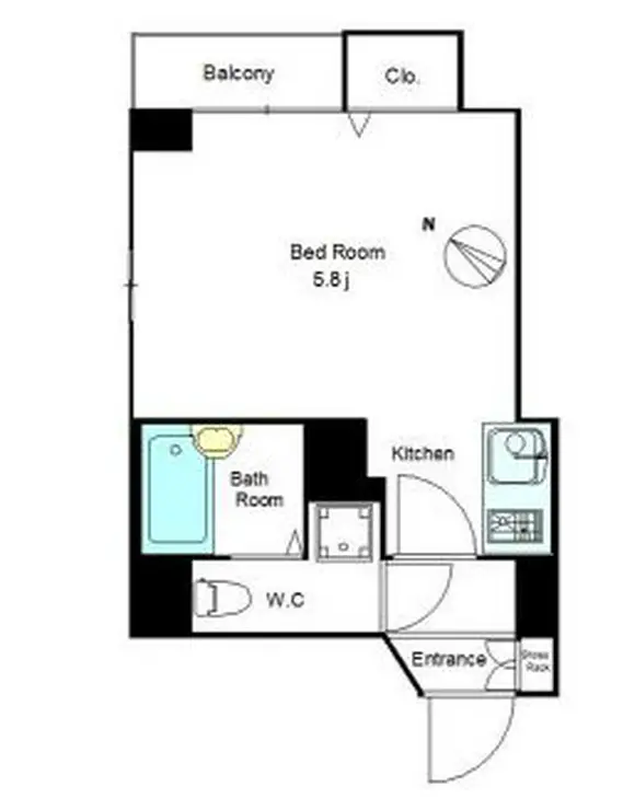 エルミタージュ横濱弘明寺 2階階 間取り