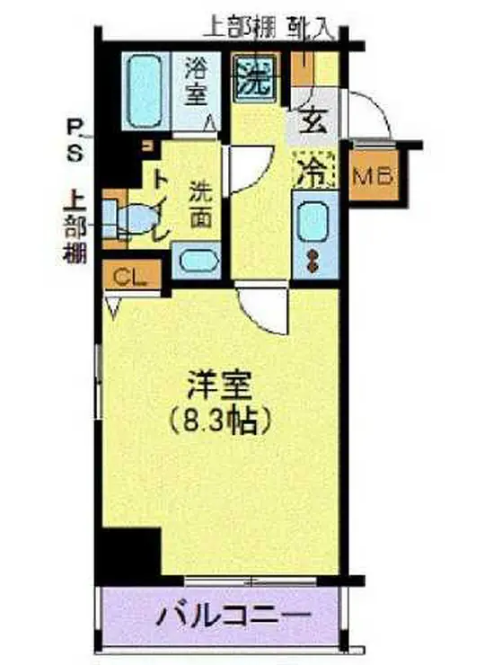 LEXE明大前 6階階 間取り