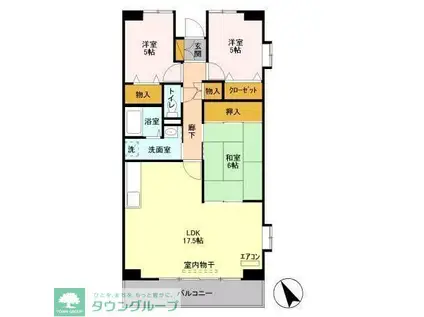 エスポワール八千代(3LDK/4階)の間取り写真