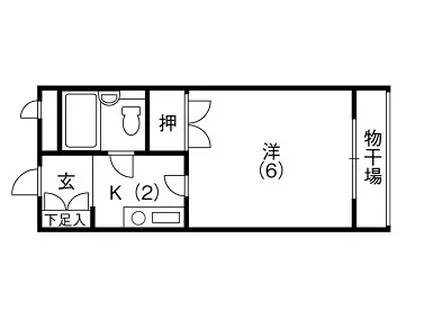 センチュリー文京(1K/1階)の間取り写真