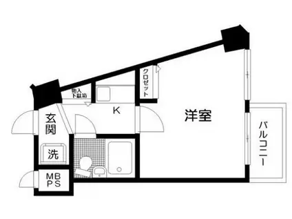 日神パレス立石第2(1K/2階)の間取り写真