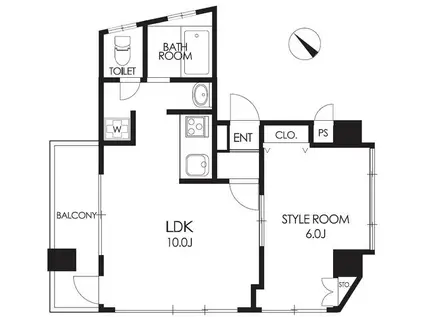 クレセント上池袋(1LDK/5階)の間取り写真