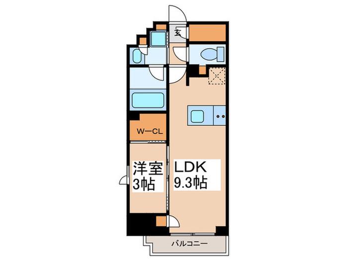 ルフォンプログレ上野御徒町(1LDK/3階)の間取り写真