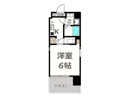 SUMMIT(1K/7階)の間取り写真