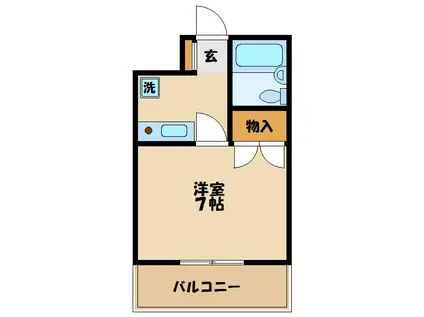 第三清水ビル(1K/3階)の間取り写真