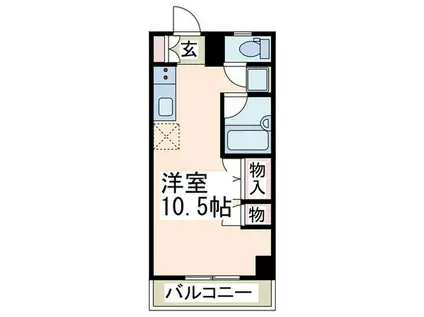 バロン21(ワンルーム/3階)の間取り写真