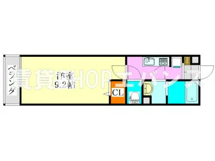 リブリ・YUUKI II(1K/1階)の間取り写真