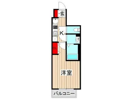 ユリカロゼ成増(1K/3階)の間取り写真