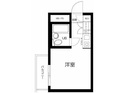 メゾン池袋(ワンルーム/1階)の間取り写真