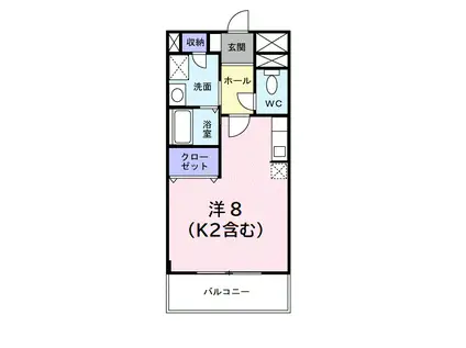 ブルック21(ワンルーム/3階)の間取り写真