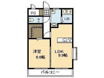 CATALINA APT カタリナアパートメント(1LDK/8階)の間取り写真