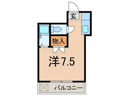 池田コーポ(ワンルーム/2階)の間取り写真