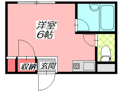 ビルシャナ豊秀II(ワンルーム/3階)の間取り写真