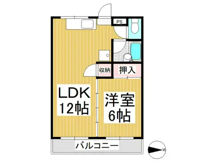 アプローズ(1LDK/1階)の間取り写真