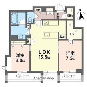 シエル モンティ(2LDK/3階)の間取り写真