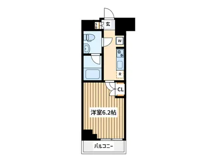 ショーケン レジデンス川崎大師(1K/1階)の間取り写真