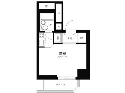 ダイアパレス錦糸町第5(ワンルーム/10階)の間取り写真