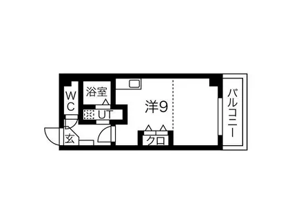 プレシャス中宮(ワンルーム/2階)の間取り写真