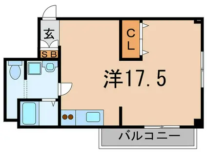 AZビル(ワンルーム/3階)の間取り写真