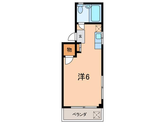第3サンワパレス(ワンルーム/2階)の間取り写真