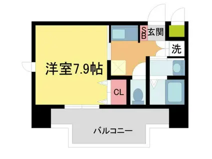 GLORYKISERA(1K/4階)の間取り写真