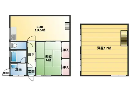 コーポK2(2DK/1階)の間取り写真
