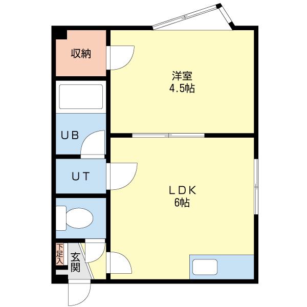 PREMIERE(1DK/2階)の間取り写真