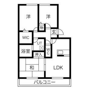 GRAND PLAISIRII(3LDK/3階)の間取り写真