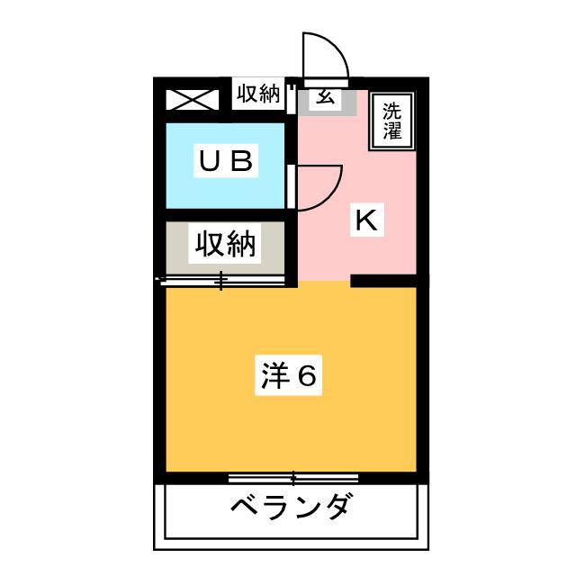 プレミエールモリタ(1K/3階)の間取り写真