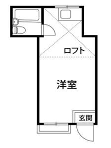 WING(ワンルーム/1階)の間取り写真
