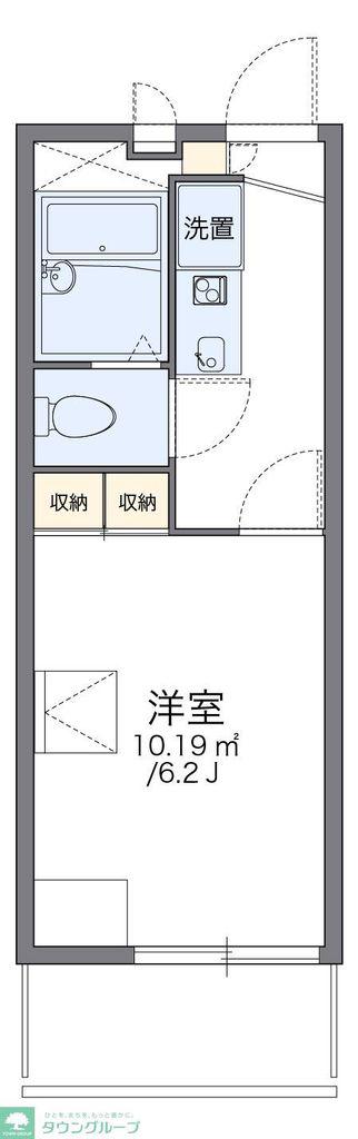 レオパレスNOAH(1K/2階)の間取り写真