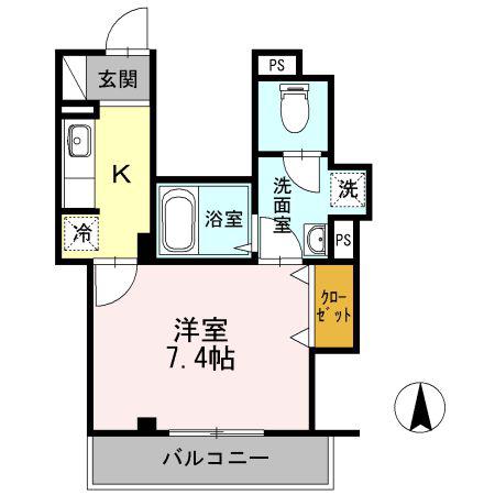 SKYESANRAKU(1K/3階)の間取り写真