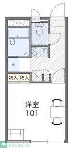 レオパレスバロンII(1K/1階)の間取り写真