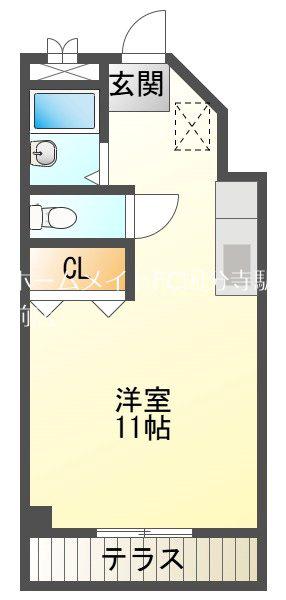 みつわマンション(1K/3階)の間取り写真
