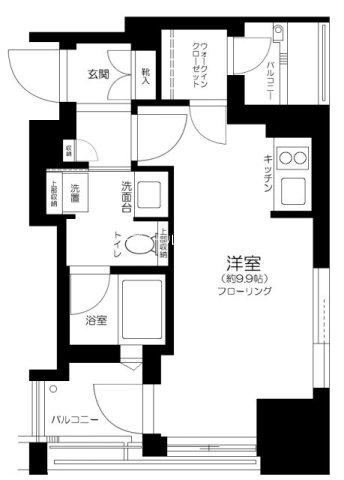 クラッシィハウス神田美土代町(1K/9階)の間取り写真