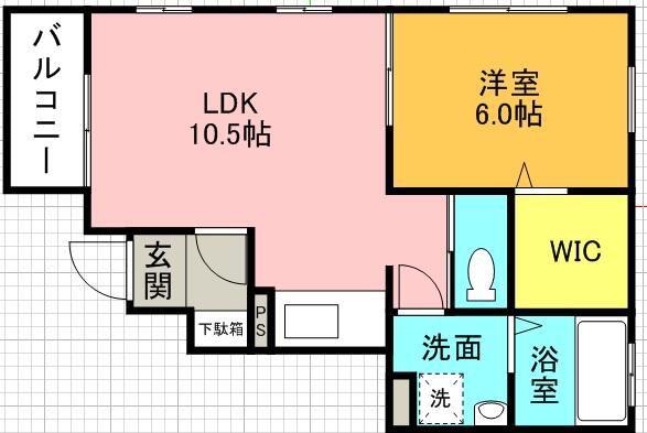 ツインハウス結喜(1LDK/1階)の間取り写真