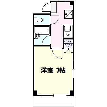 アーバンレース高津第1(1K/4階)の間取り写真