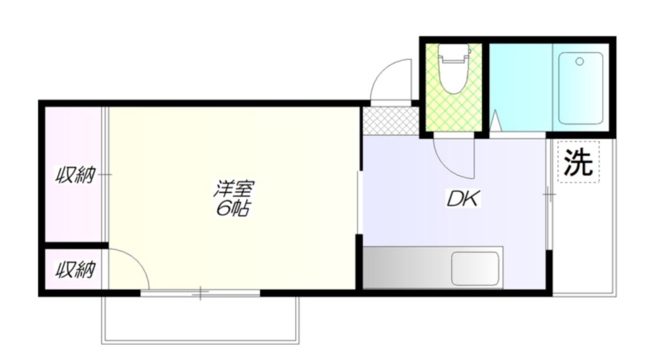 クレインヒル早稲田(1DK/8階)の間取り写真