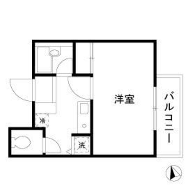 URBAN LINK蒲田(1K/4階)の間取り写真