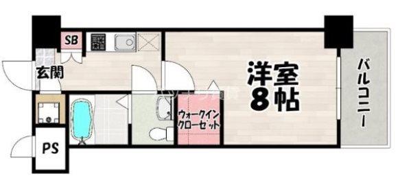 CLUB ORIENT NO.81(1K/3階)の間取り写真