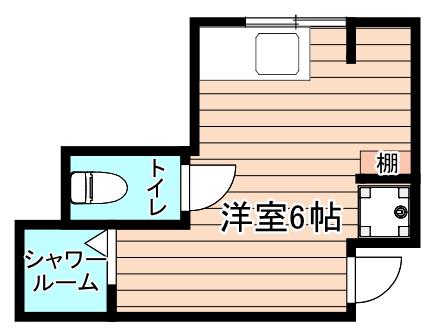 都島中通3丁目(ワンルーム/2階)の間取り写真
