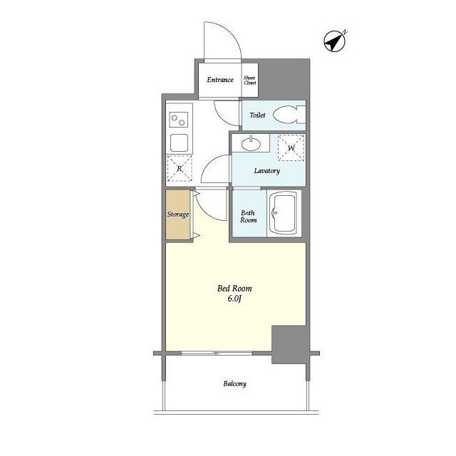 CRANE COURT TSURUMI(1K/8階)の間取り写真