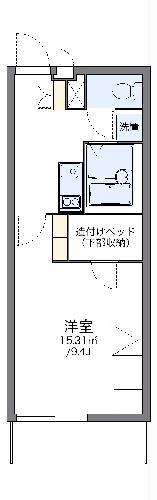 レオパレスソレイユ柏I(1K/3階)の間取り写真