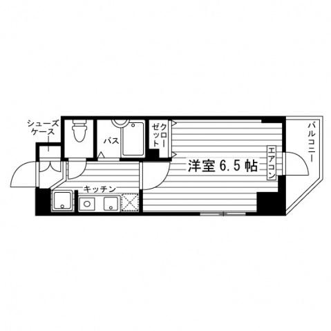 CLEAR巣鴨2(1K/3階)の間取り写真