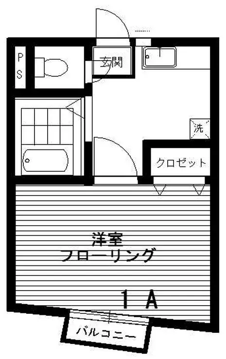セブンハイツ若林 1階階 間取り